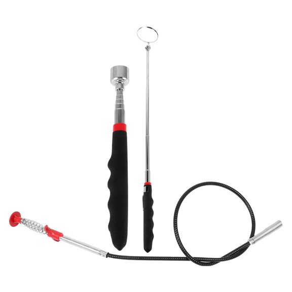 OFFIGAM Telescoping Mirror Inspection Tool Stainless Steel Practical Design for DIY Enthusiasts 1 Set