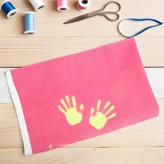 OFFIGAM Temperature Sensitive Fabric Polyester Rosy 1Pack For Crafts Clothing Diy Projects Fashion Enthusiasts