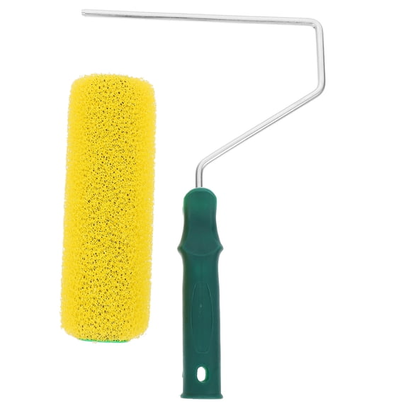OFFIGAM Textured Rollers for Walls Wall Texture Roller Yellow Sponge Painting 1Pack