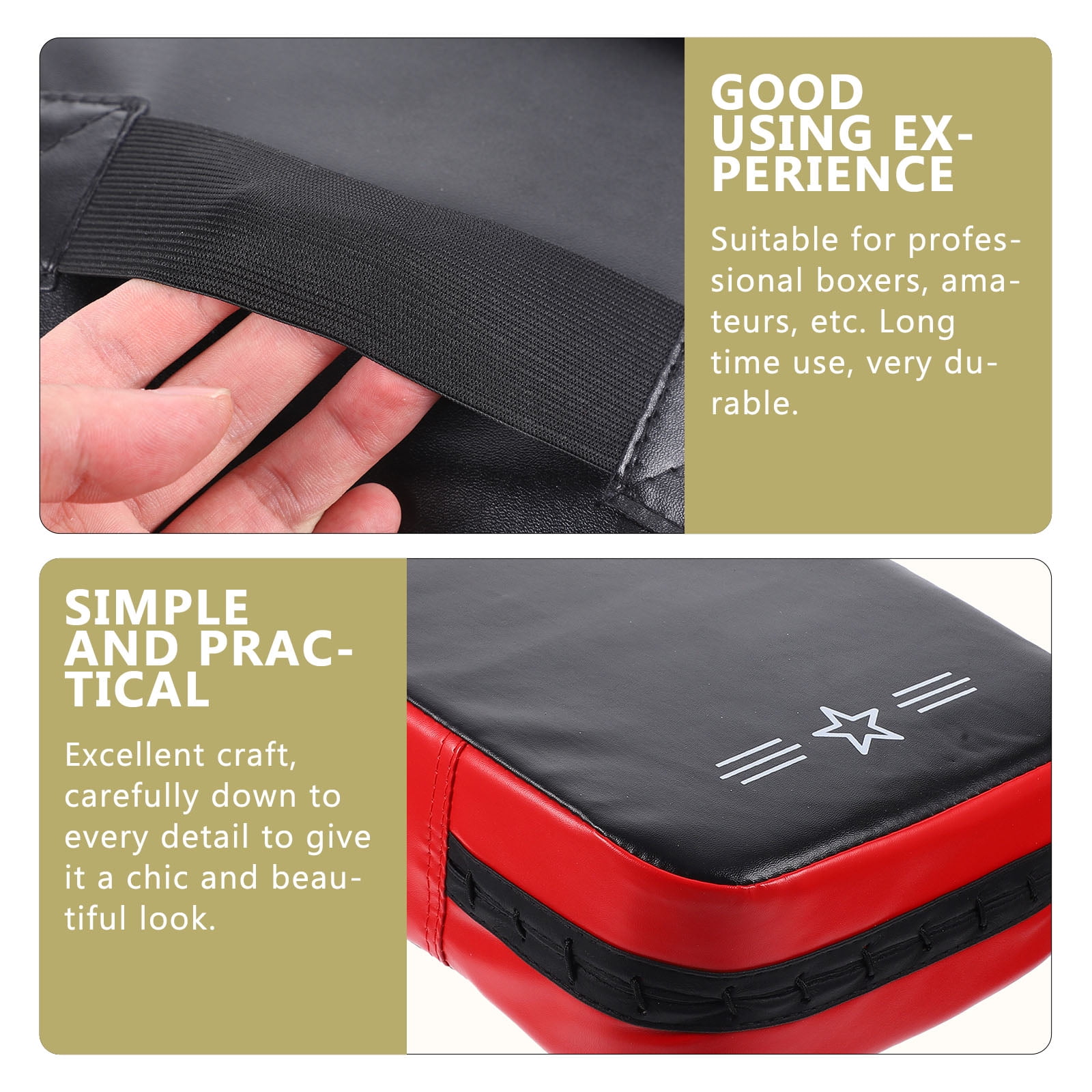 OFFIGAM PU Boxing Kick Shield Pad for Martial Arts Training, Protective ...