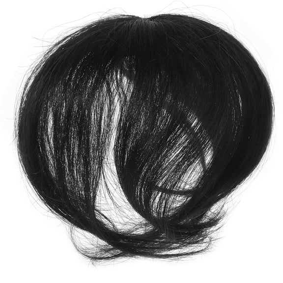OFFIGAM Thinning Hair Toppers Hairpiece Wiglet Real Hair Black 1 Set for Various Occasions