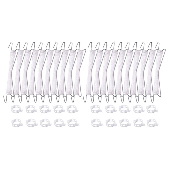 OFFIGAM Tomato Support Ties Gardening Trellis Hooks White 2Sets
