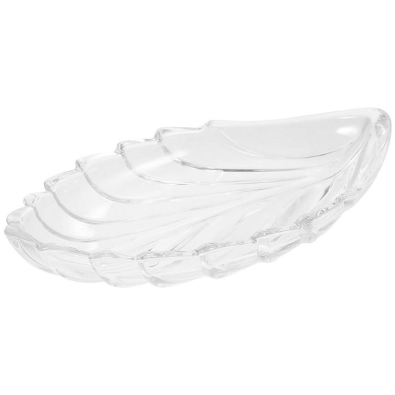 OFFIGAM Leaf Shaped Plastic Fruit Serving Trays Set of 1 - Snack and Dessert Plates for Parties and Events