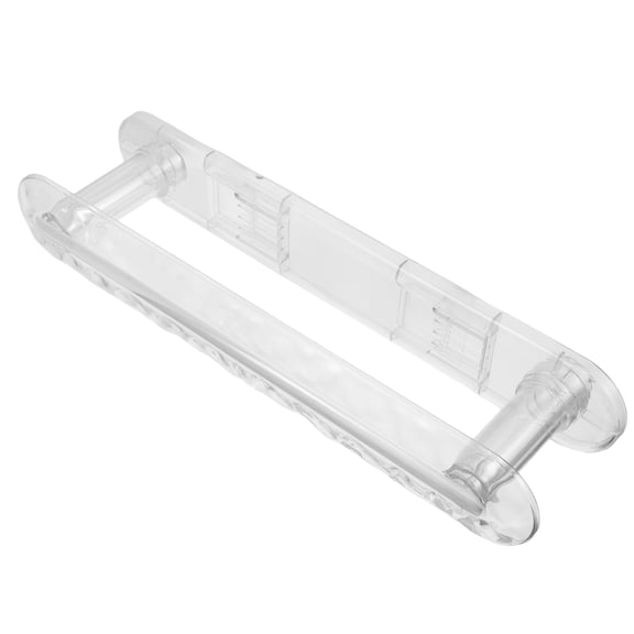 OFFIGAM Transparent Plastic Clothes Hanger Organizer for Storage No Drill Installation Expandable Design Wall Mount Hanger Rack