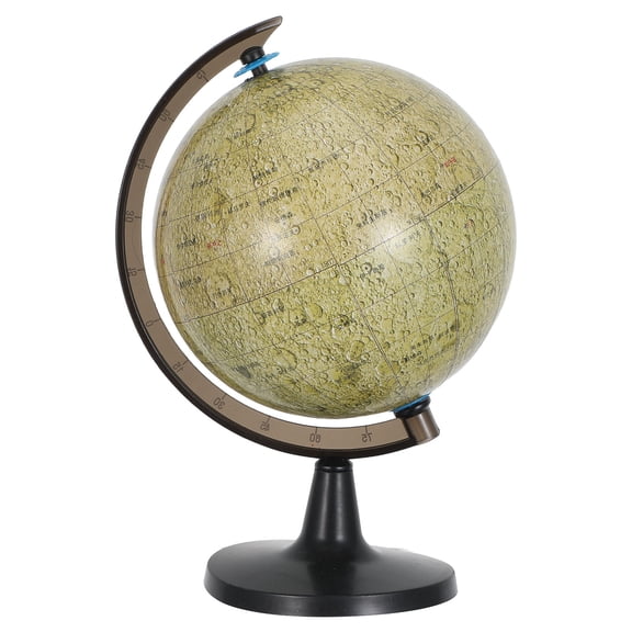 OFFIGAM Transparent Rotating Moon Globe with Hd Printed Lunar Surface for Office Home Study and Desk Decor