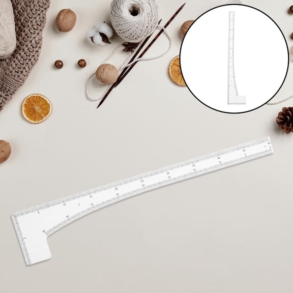 OFFIGAM Clear Sewing Seam Guide Ruler for Accurate Pattern Making, Garment Construction, and Tailoring Precision