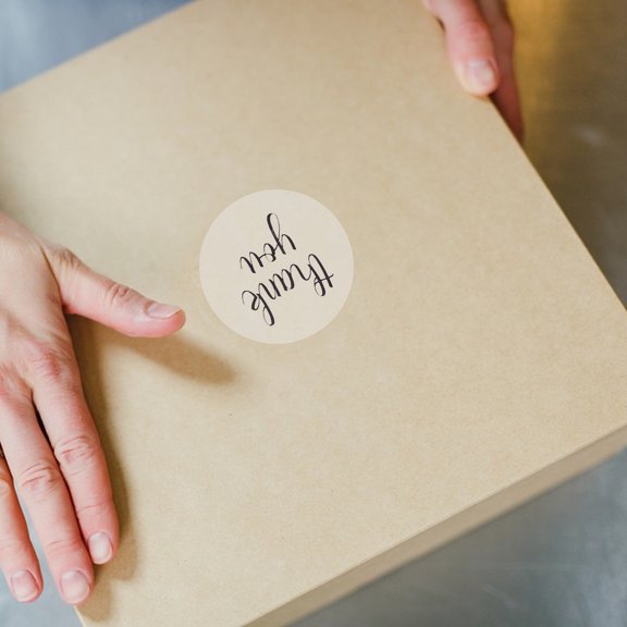 OFFIGAM Transparent Thermal Sticker Paper Roll for Qr Codes Price Tags and DIY Labeling