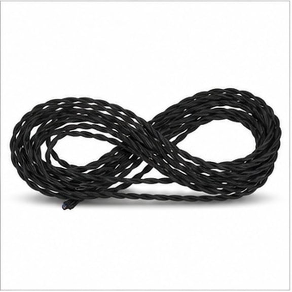 OFFIGAM Black 20.75mm Insulated Lamp Cord for Pendant Lights and Chandeliers 10m