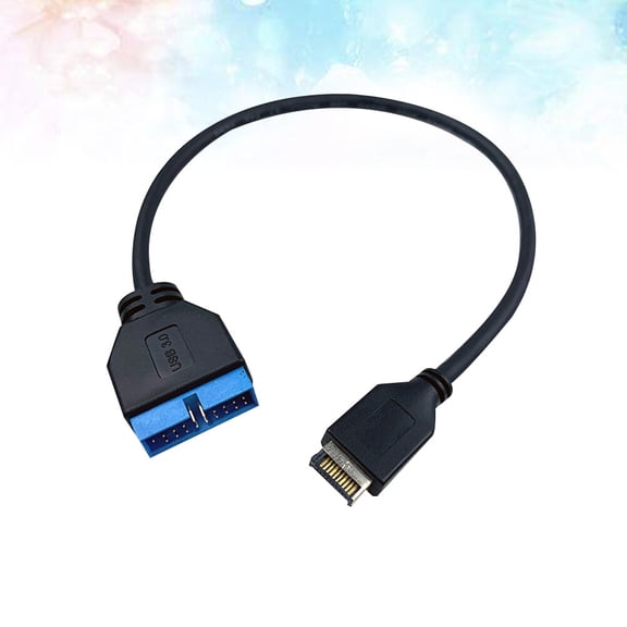 OFFIGAM Usb3.1 to USB 3.0 Extension Cable 20 Pin Header for Motherboard Backwards Compatible