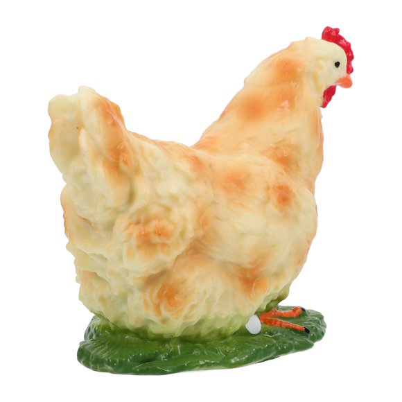 OFFIGAM Unique Farm Decoration Hen Statue for Lawn Garden 1Pack