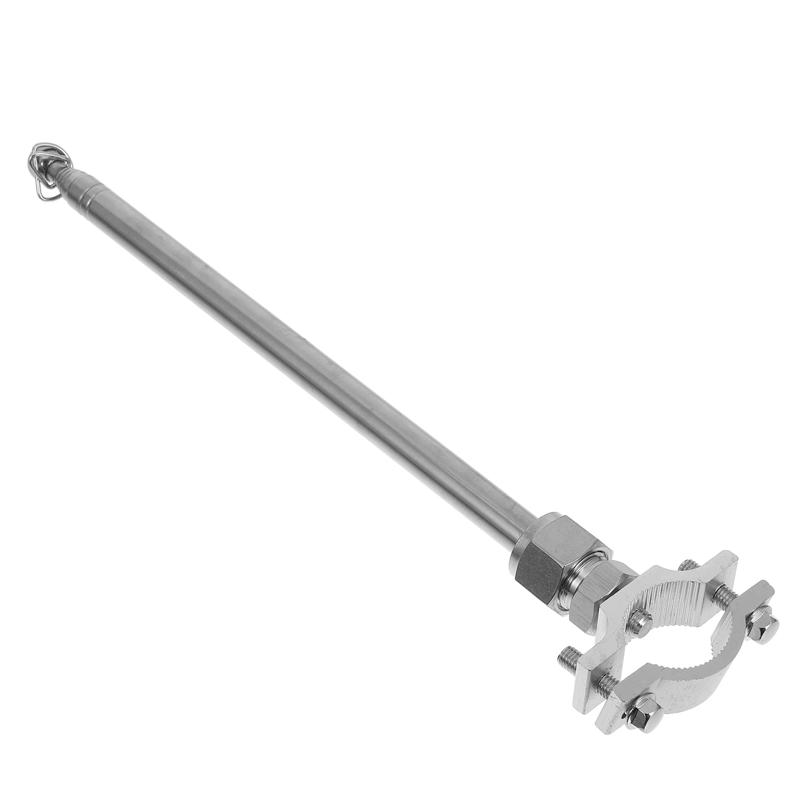 OFFIGAM Universal Motorcycle Flag Mounts Adjustable Stainless Steel Silver for Highway Cruising 1Pcs