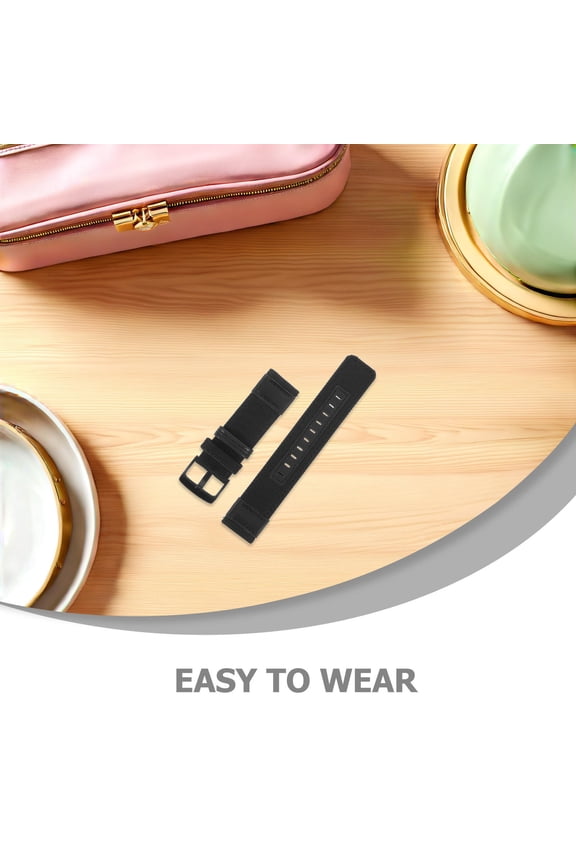 Universal Nylon Watch Strap Replacement with Quick Release and Adjustable Stainless Steel Buckle