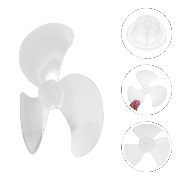 OFFIGAM Universal White Plastic Ceiling Fan Blade Replacement Set for Home Use, Easy Installation and Improved Airflow Efficiency