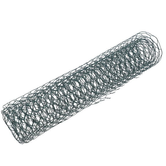 OFFIGAM Green Coated Chicken Wire Mesh for Garden Netting and Poultry Enclosures