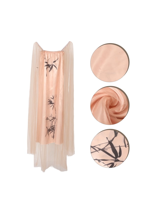 Elegant Strapless Maternity Dress with Leaf Print for Photoshoot and Special Occasions