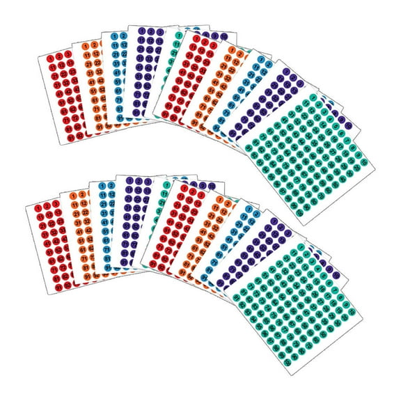 OFFIGAM Versatile Numbered Label Stickers for Daily Use on Small Items with Convenient Self Adhesive Backing