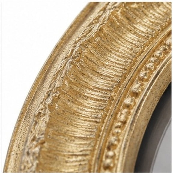 OFFIGAM Vintage in Gold Picture Frame Oval Resin for Wall or Tabletop Display