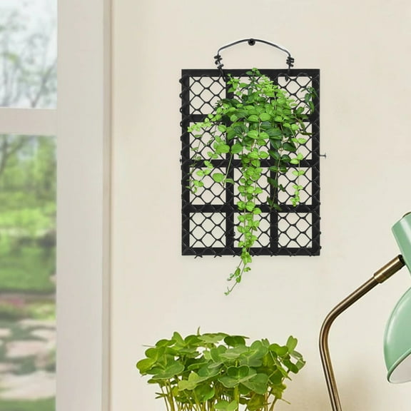 OFFIGAM Wall Pots For Plants Indoor Wall Mounted Planting Board Black Rustic 1Pack