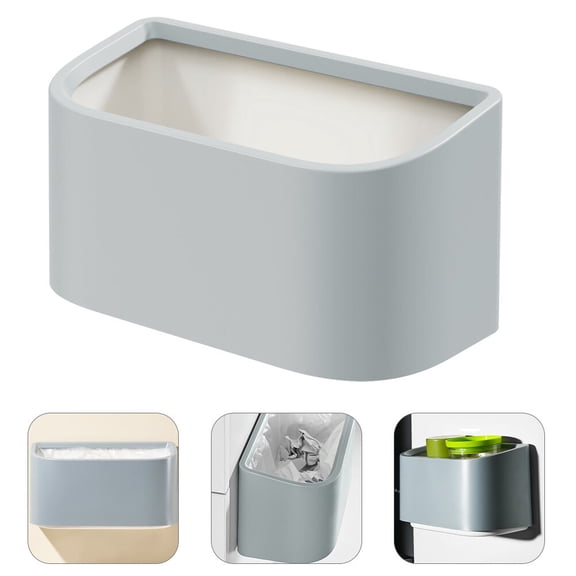 OFFIGAM Wall Mounted Trash Can Hanging Bin for Kitchen Bathroom Modern Household Use and Space Saving