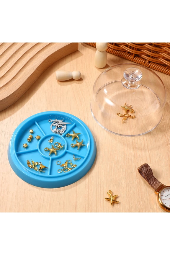 Plastic Watch Movement Tray with Dust-Resistant Cover, Organizer for Watch Repair Accessories