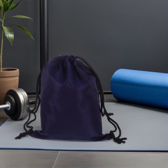 OFFIGAM Water Resistant Drawstring Backpack for Sports and Fitness, Polyester Gym Bag, Lightweight and Portable, 1 Set