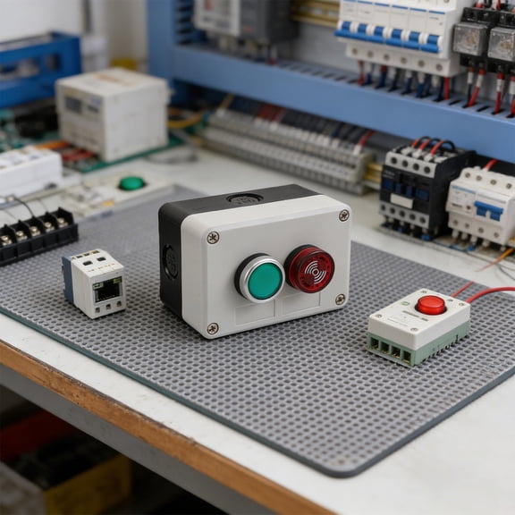 OFFIGAM Start Stop Control Push , Plastic, Multi-Color, Ideal for Home and Industrial Use