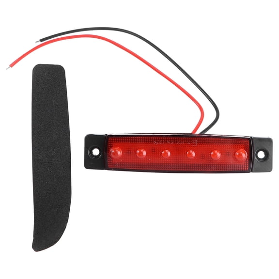 OFFIGAM Waterproof Red LED Rear Light for Trucks and Trailers with 12V Power Voltage
