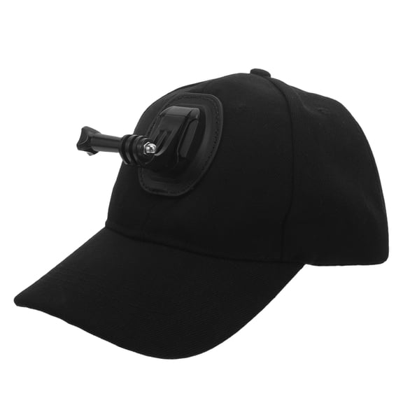 OFFIGAM Black Action Camera Baseball Hat with Quick Release and Breathable Material