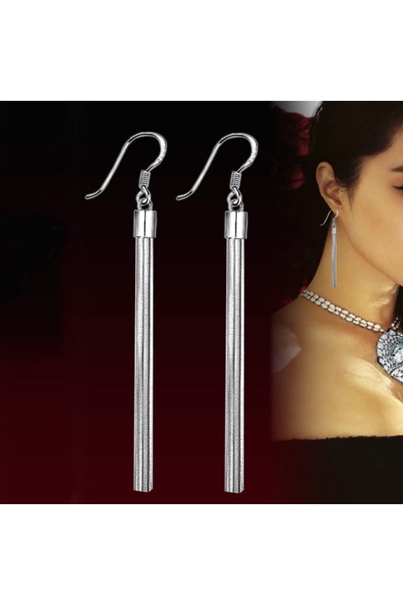 Western Style Fashionable Dangle Earrings for Women, Daily Wear, Lightweight and Stylish, 1 Pair, 3.1 x 0.4 x 0.2 inches