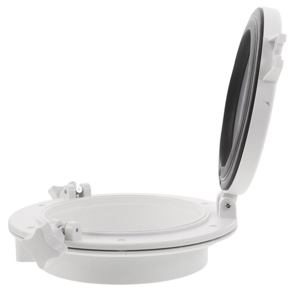 OFFIGAM White Circular Marine Hatch Window with Simple Installation for Boat and Rv Cabin
