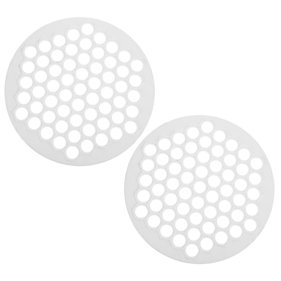 OFFIGAM White Plastic Dumpling Maker Set for Homemade Ravioli and Pot Stickers, Easy to Clean Kitchen Tool, 2 Pieces