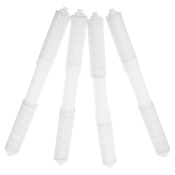 OFFIGAM White Spring Loaded Toilet Paper Holder Rod, ABS and Steel, Versatile Fit for Home Bathroom Use