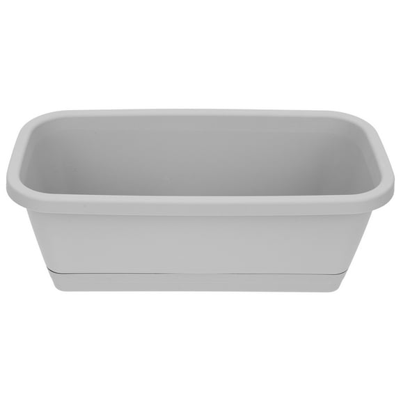 OFFIGAM Plastic Vegetable Planting Container Grey for Plant Enthusiasts on Patio 1Pack