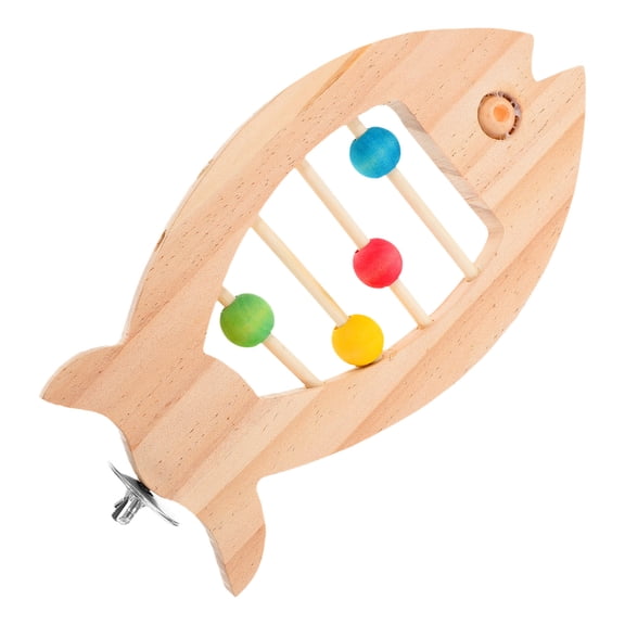 OFFIGAM Wood Parrot Stand Platform for Cage with Jump Exercise and Easy Installation