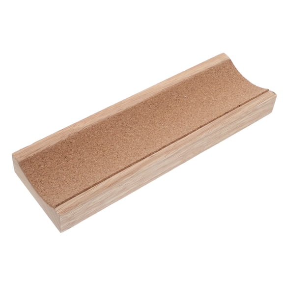 OFFIGAM Kitchen Rolling Pin Display Rack Light Brown Wood Holder for Pastry Tools