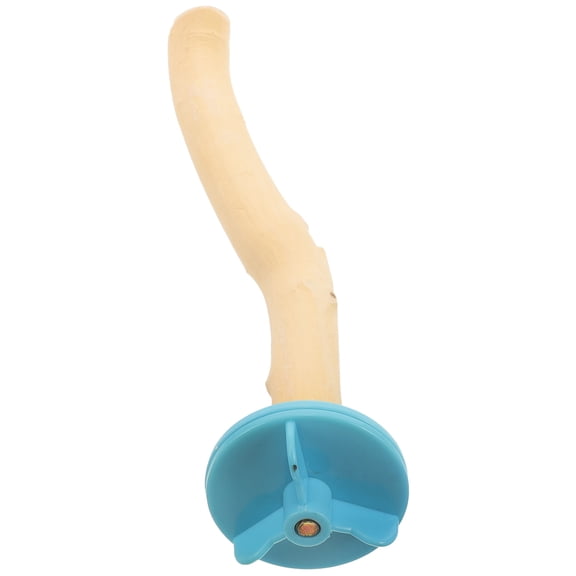 OFFIGAM Wooden Bird Perch Toy for Parrots and Parakeets Perfect for Standing and Exploring in Brown 70 cm