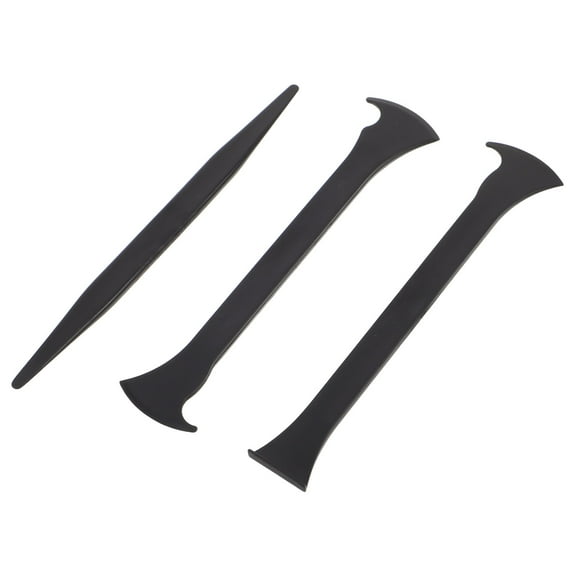 OFFIGAM 3-Piece Black Plastic Vinyl Wrap Tool Kit for Car Wrapping Use, and Easy to Handle