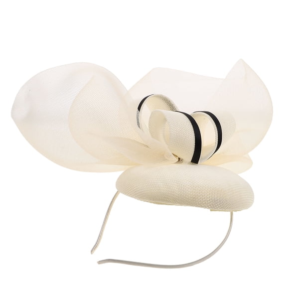 OFFIGAM Beige Cocktail Party Hat 1 Pack Comfortable Fabric Fit for Formal Events, Special Occasions and Celebrations