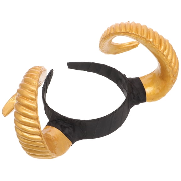 OFFIGAM Hair Band Golden Headdress 27x13cm Photo Props Party Performance Costume Accessory 1 Set