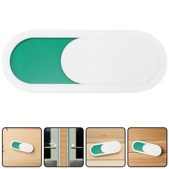 OFFIGAM in Session Sign for Therapists White Slider Door Sign for Office Privacy and Meeting Room