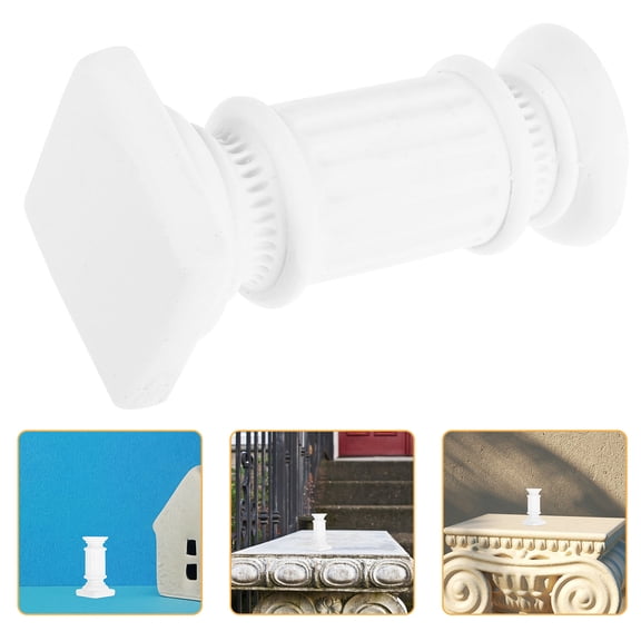 OFFIGAM roman pillars for mini house Roman Column Statue Resin Beige for Photography 1Pcs