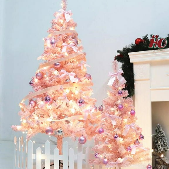 OFFIGAM Small Flocking Christmas Tree for Home and Family Holiday Decor, Festive Tabletop Decoration