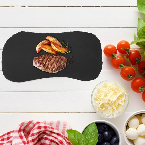 OFFIGAM stone cheese tray Slate Charcuterie Board Black Natural Stone 1Pack