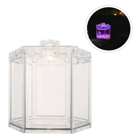 OFFIGAM Mini Acrylic Aquarium Transparent Small Fish Tank for Centerpieces Home Decor 1 Set