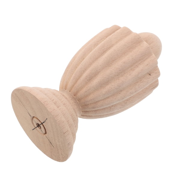 OFFIGAM Beige Wood Post Finial Topper Decorative Finials for Staircase Railings and Bed Posts