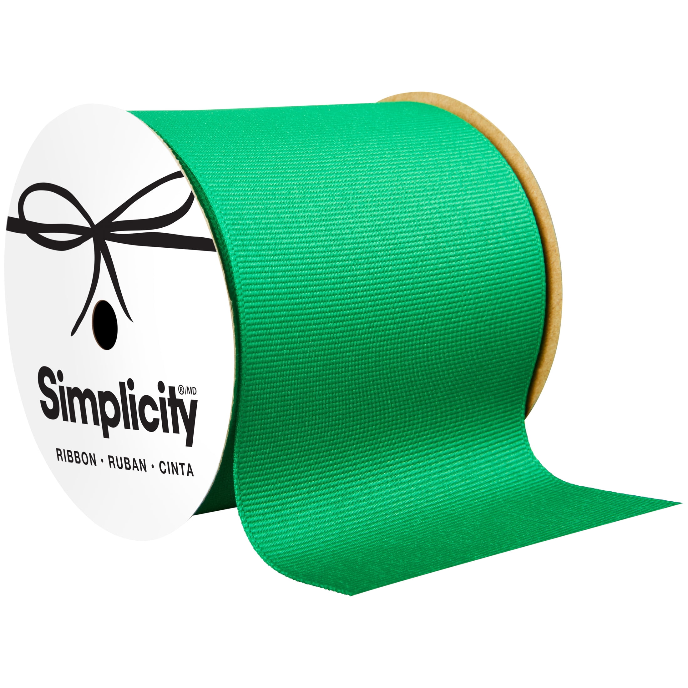 OFFRAY GROSGRAIN EMERALD 3IN X 9 FT RIBBON, FOR SEWING, CRAFTS AND GIFTING