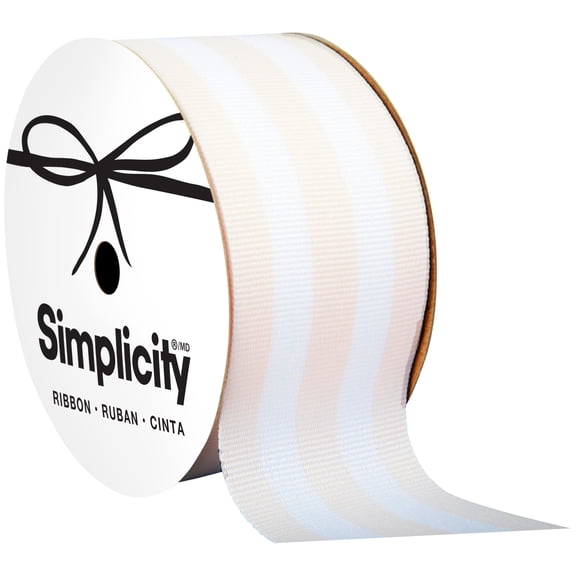 Offray Monstrip Powder Pink 1-1/2IN X 9 ft Ribbon
