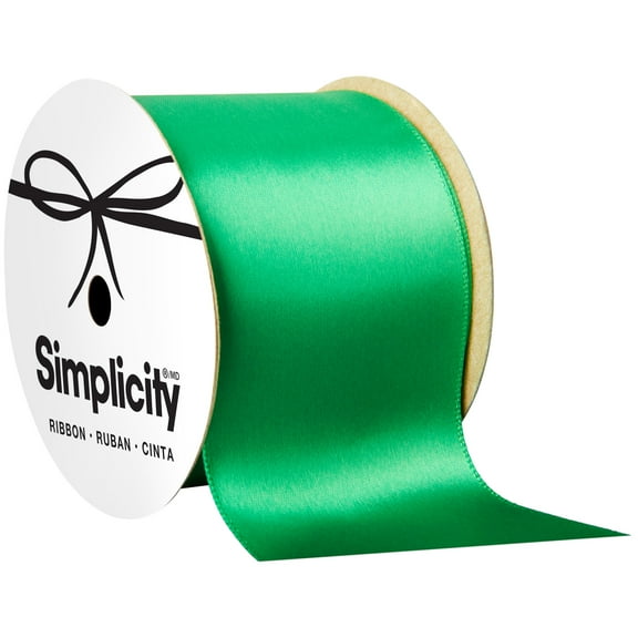 OFFRAY SINGLE FACE SATIN EMERA