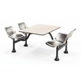 thumbnail image 1 of OFM 1002-SS-BGNB Cluster Table with Laminate Top and Stainless Steel Chairs - Beige Nebula, 1 of 7