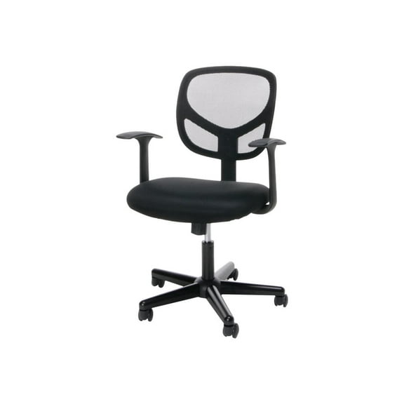 OFM 18.25 in Manager's Chair with Swivel, 250 lb. Capacity, Black